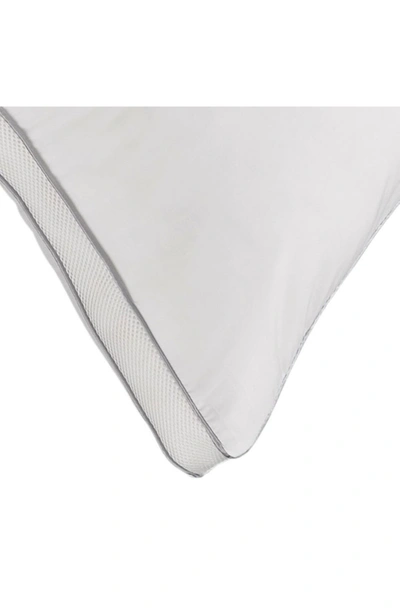 Ella Jayne Home Soft Plush 100% Cotton Mesh Gusseted Down Alternative Stomach Sleeper Pillow In White