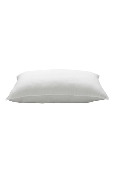 Ella Jayne Home Soft Gel Filled 100% Cotton Dobby Windowpane Shell Stomach Sleeper Pillow In White