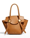 Proenza Schouler Small Pipe Fold-over Leather Top-handle Bag In Brown