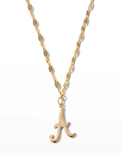Lana Micro Cursive Initial Necklace In A