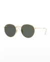 Ray Ban Rb3447 53mm Round Sunglasses In Green Pattern