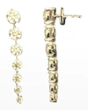 AMERICAN JEWELERY DESIGNS 18K WHITE GOLD DIAMOND GRADUATE DANGLE EARRINGS, 8TCW,PROD245640112