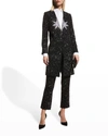 LIBERTINE PINK STAR RHINESTONED WOOL COAT,PROD244870093