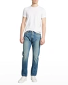 Tom Ford Mens White Brand-embroidered Crewneck Cotton-blend T-shirt In White