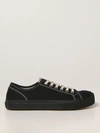 Maison Margiela Tabi Split-toe Cotton-canvas Trainers In Black