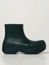 Bottega Veneta 55mm Puddle Rubber Ankle Boots In Black 1