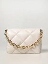 Stand Studio Bag In Quilted Leather In White