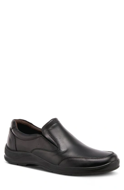 Spring Step Abisko Leather Slip-on In Black