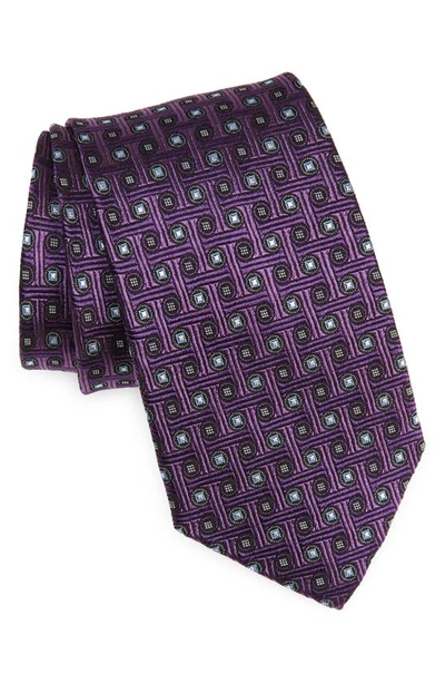 Nordstrom Neat Silk Tie In Purple