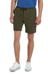 Bugatchi Comfort Drawstring Shorts In Olive