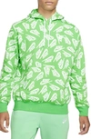 Nike Sportswear Essential Hoodie In Light Green/ White/ White