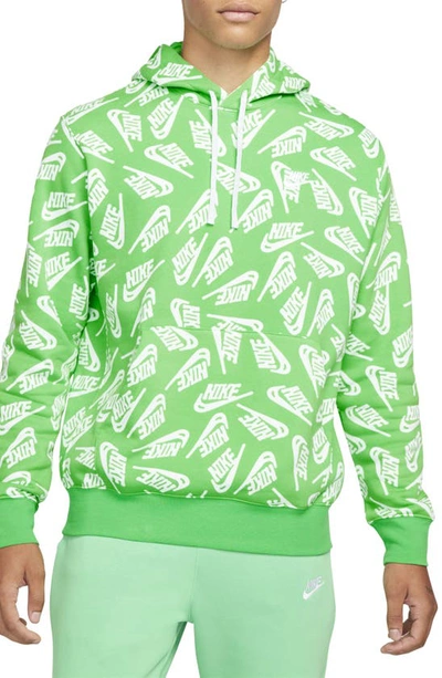 Nike Sportswear Essential Hoodie In Light Green/ White/ White