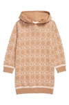 Chloé Monogram-pattern Knitted Jumper Dress In Stone