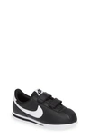 Nike Little Kids' Cortez Basic Sl Casual Sneakers From Finish Line In Black/black/white