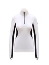 Moncler Grenoble Polartec® Power Grid™ Base Layer Half Zip Pullover In Cream