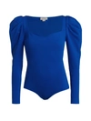 ALEXANDER MCQUEEN PUFF-SLEEVE JERSEY TOP,400014404729