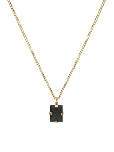 Miansai Men's Lennox Onyx & Gold Vermeil Necklace In Black