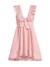 Peixoto Farrah Lace Trim Mini Dress In Dusty Rose