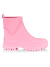 Sam Edelman Louisa Mixed Media Waterproof Rain Boot In Pink