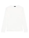 Theory Trooper Essential Long-sleeve Top In Ivory