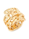 EMANUELE BICOCCHI WOMEN'S 24K GOLD-PLATED CURB CHAIN SPIRAL RING,400014876655
