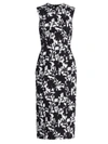 ADAM LIPPES FLORAL PRINT SHEATH DRESS,400015151519