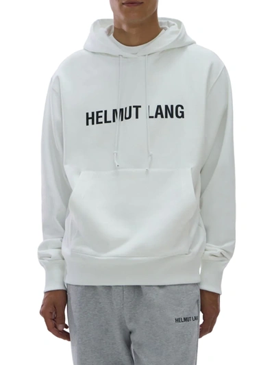 Helmut Lang Men's Core Logo Hoodie In White