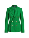 Ralph Lauren Camden Double-breasted Cashmere Jacket In Spring Green