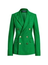 Polo Ralph Lauren Camden Double-breasted Cashmere Jacket In Spring Green