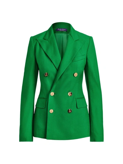 Ralph Lauren Camden Double-breasted Cashmere Jacket In Spring Green
