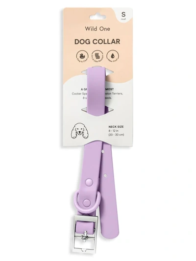 Wild One Lilac Matte Woven Dog Collar M