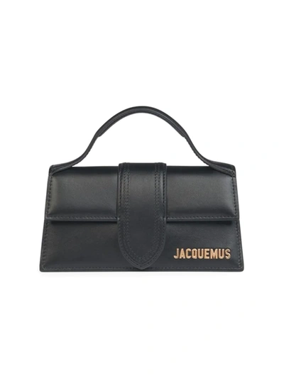 Jacquemus Mini Leather Le Bambino Top-handle Bag In Black