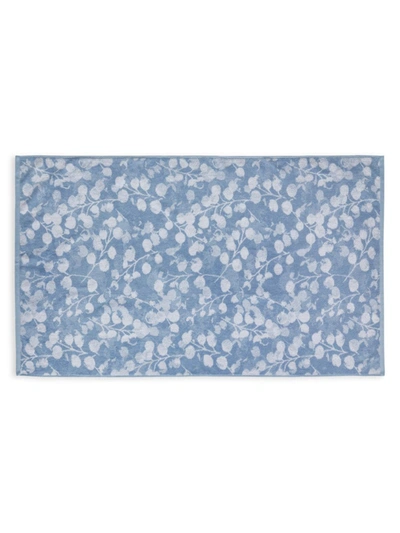 Sonia By Sonia Rykiel Rosée Bleu Bath Towel In White On Ice Blue