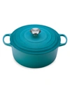 Le Creuset 7.25-quart Signature Cast Iron Round Dutch Oven In Caribbean