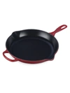 Le Creuset 11.75" Signature Iron Handle Skillet In Cerise