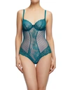 Dita Von Teese Fiamma Underwire Bodysuit In Corsaire Blue