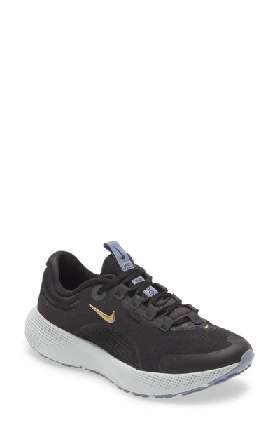 Nike React Escape Run Running Shoe In Smoke Grey/ Gold Coin