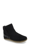 Sorel Nakiska Faux Fur Lined Bootie In Black Sage