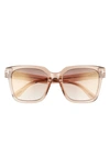 Tom Ford 55mm Square Sunglasses In Brown