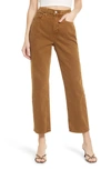 Good American '90s Duster Straight Leg Jeans In Bronze01