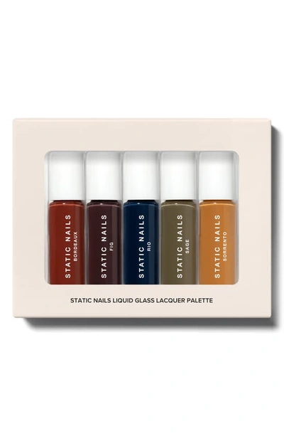 Static Nails Bohemian Liquid Glass Nail Lacquer Palette (nordstrom Exclusive) $60 Value In Burgundy