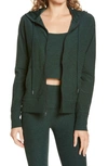 Beyond Yoga Space Dye Everyday Hoodie In Forest Green - Pine