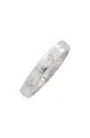 Anzie Starburst Band Ring In White Silver