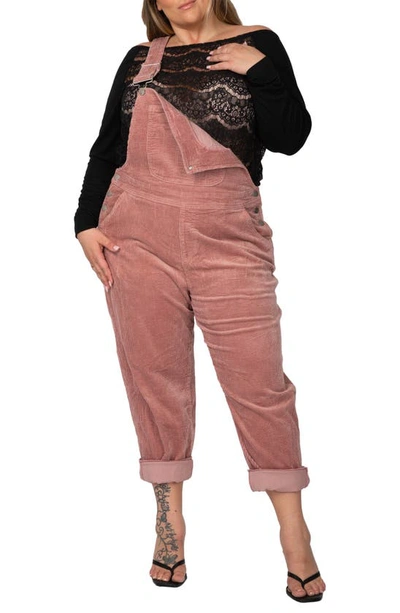 Standards & Practices Corduroy Overalls In Mauve