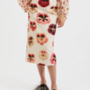 La Doublej Pansy Floral-print Pencil Skirt In Pansy