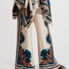 La Doublej Florence-print Silk Twill Palazzo Pants In Florence Placée