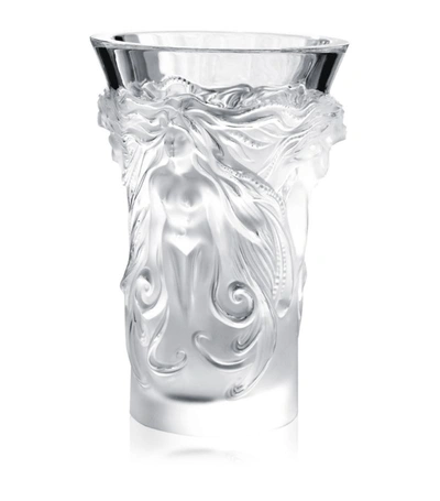 Lalique Crystal Fantasia Vase (17.5cm) In White