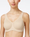 Wacoal Simone Sport Hight Impact Underwire Bra 855170, Up To I Cup In Sand (nude )