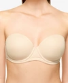 WACOAL RED CARPET FULL FIGURE UNDERWIRE STRAPLESS BRA 854119, UP TO I CUP