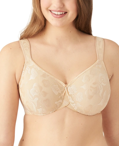 Wacoal Awareness Full Figure Seamless Underwire Bra 85567, Up To I Cup In Sand (nude )
